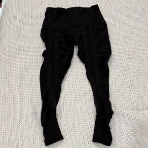 Black Leggings with built-in resistance bands